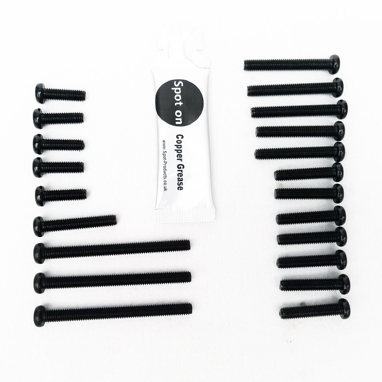 Yamaha RD400 1976-79 J.I.S Pan Head Black Stainless Steel Engine Casing Kit