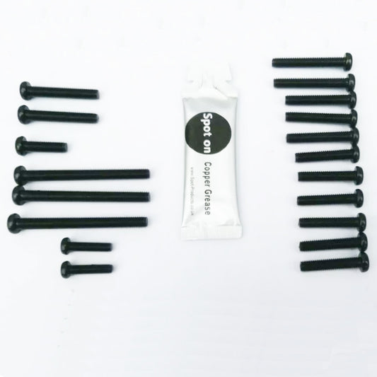 Yamaha YR5 350 J.I.S Screw Kit Black Stainless 1970s