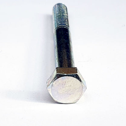 110B0675 M6x75 No Mark Half Thread Hex Bolt Trivalent White 