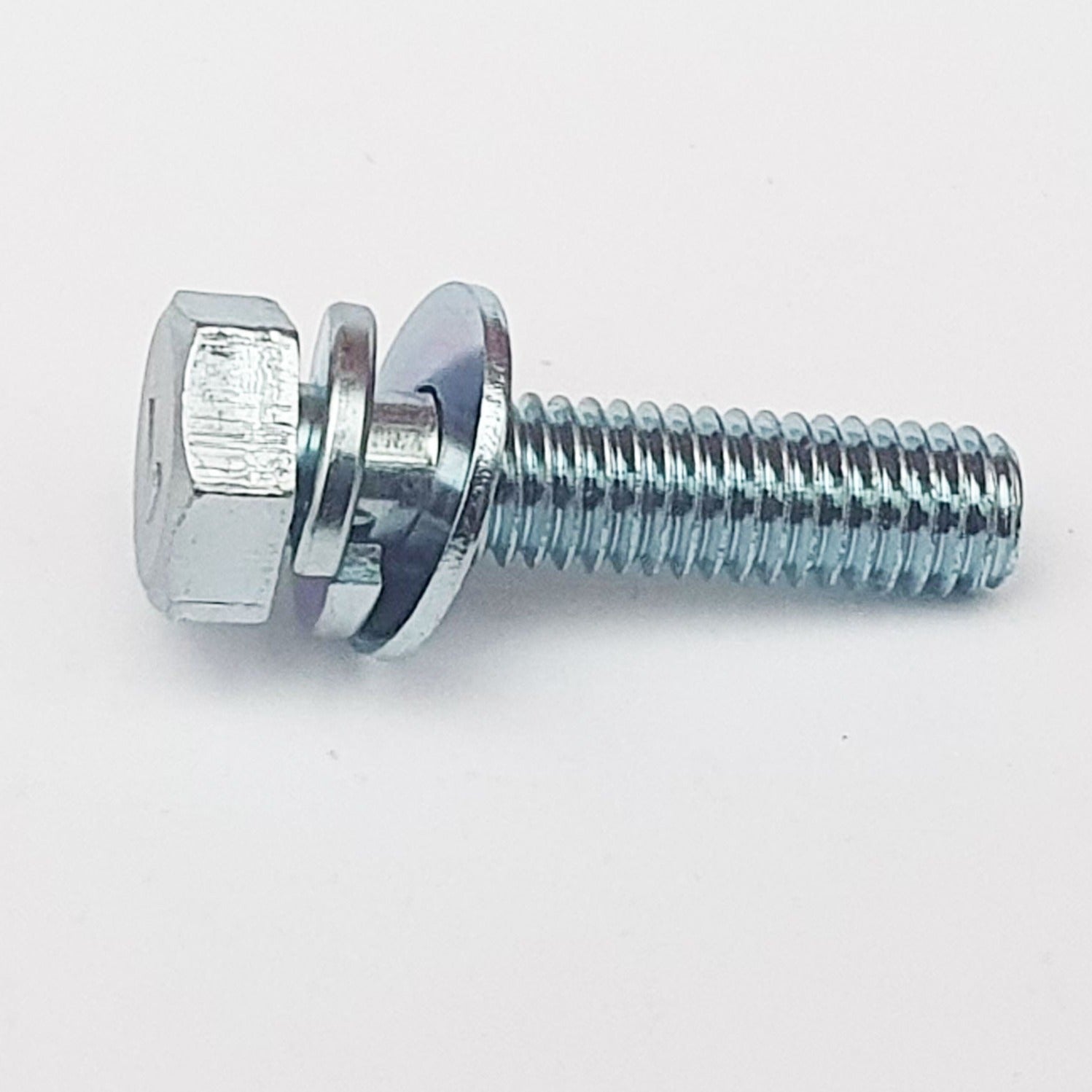 110G0616 M6x16 Mark 7 Hex Bolt with encapsulated spring and JIS flat washer
