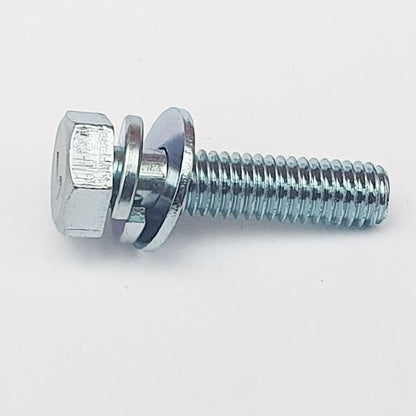 110G0616 M6x16 Mark 7 Hex Bolt with encapsulated spring and JIS flat washer