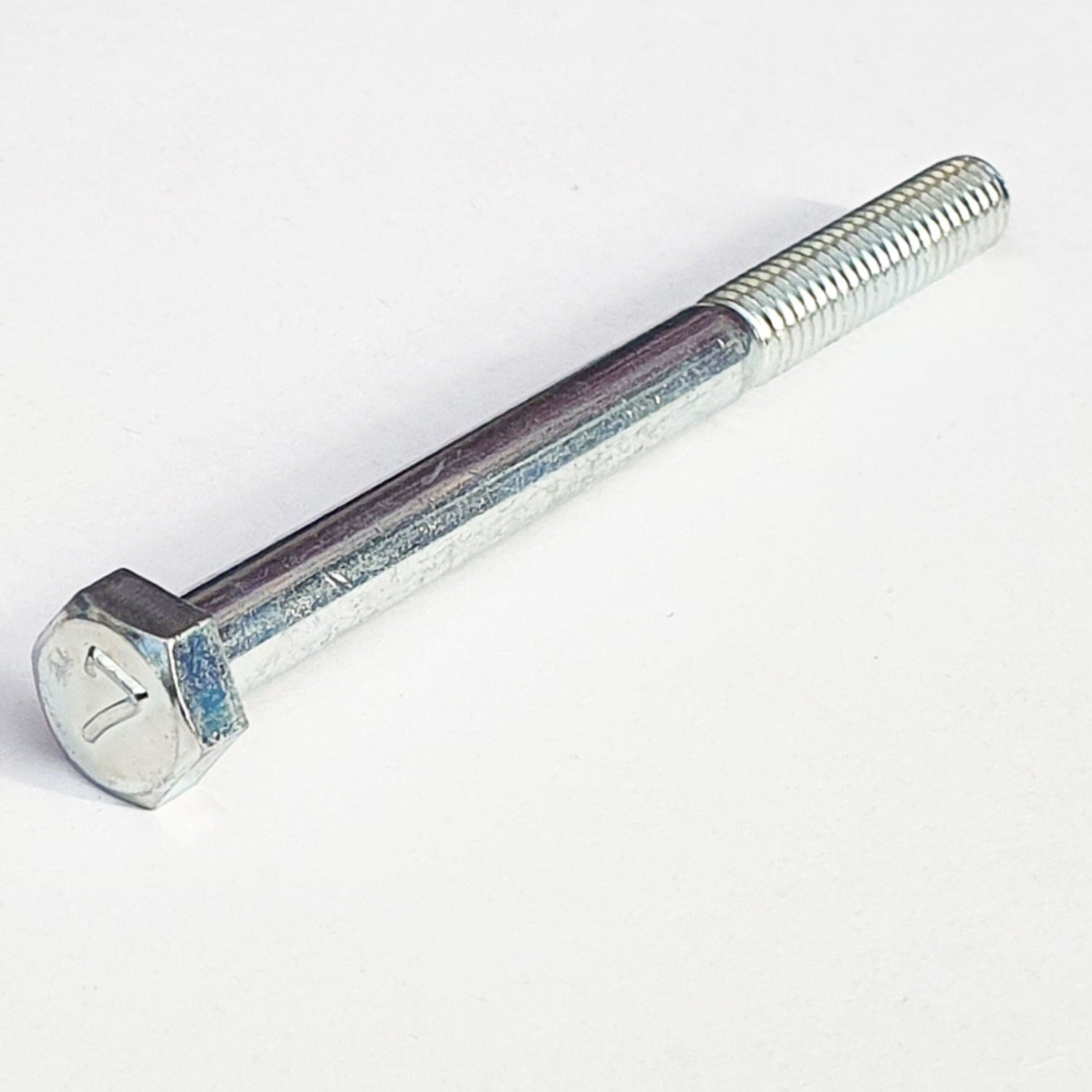 110G0670 M6x70 Mark 7 Hex Bolt Half Thread Trivalent White