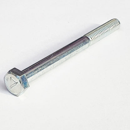 110G0670 M6x70 Mark 7 Hex Bolt Half Thread Trivalent White