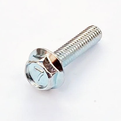 M6 x 25 Mark 7 Flanged Hex Bolt Trivalent White 130G0625