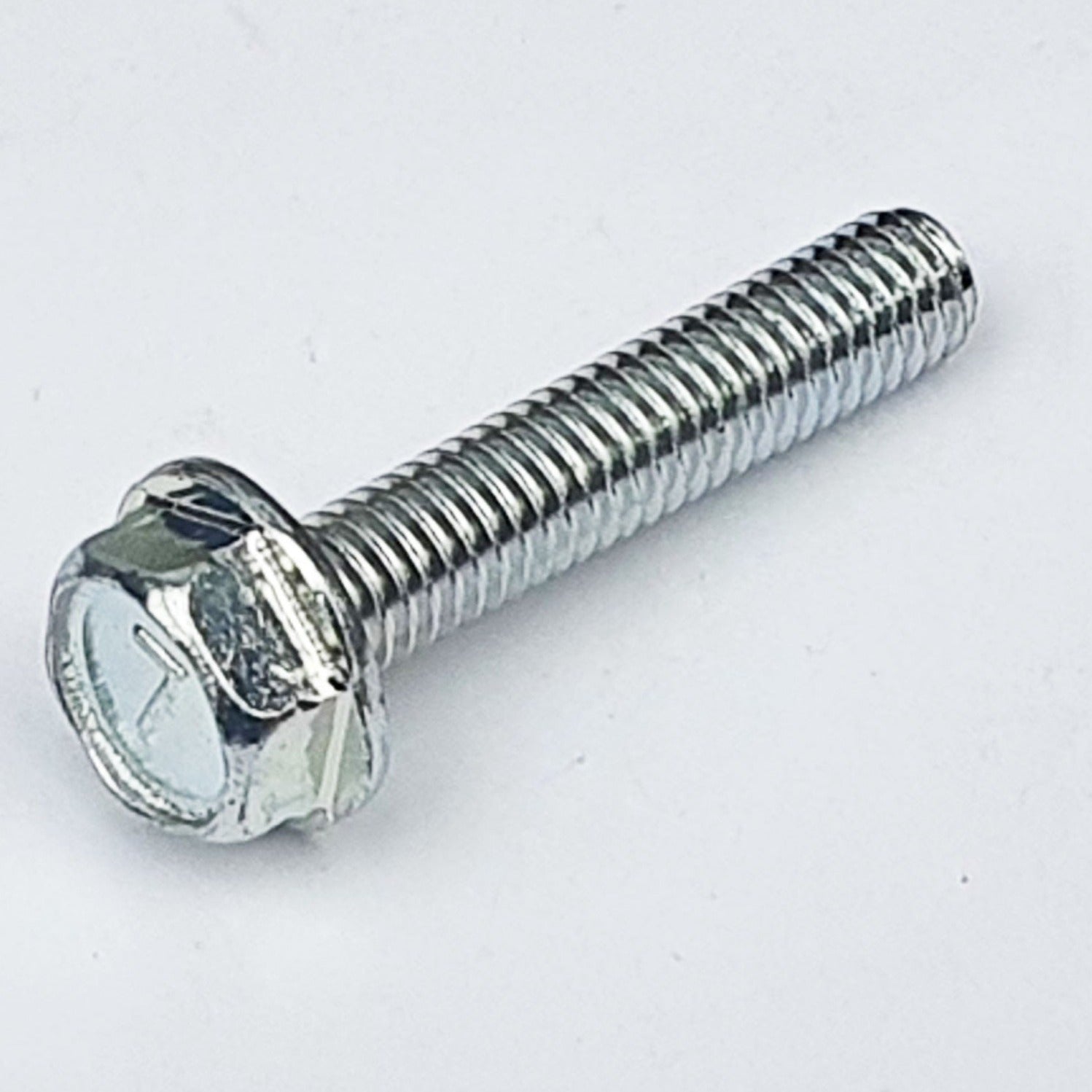 M6 x 30 Mark 7 Flanged Hex Bolt Trivalent White 130G0630