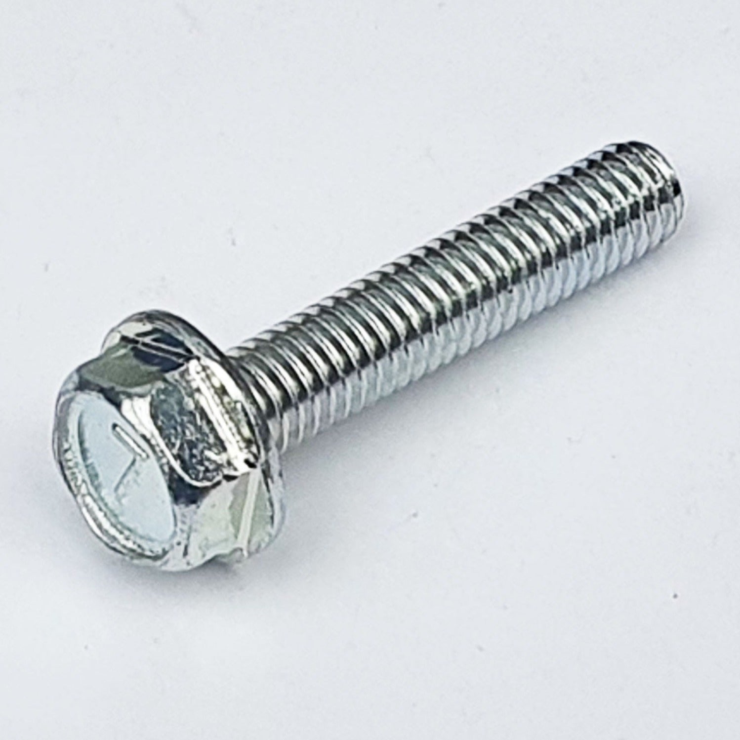 M6 x 35 Mark 7 Flanged Hex Bolt Trivalent White 130G0635