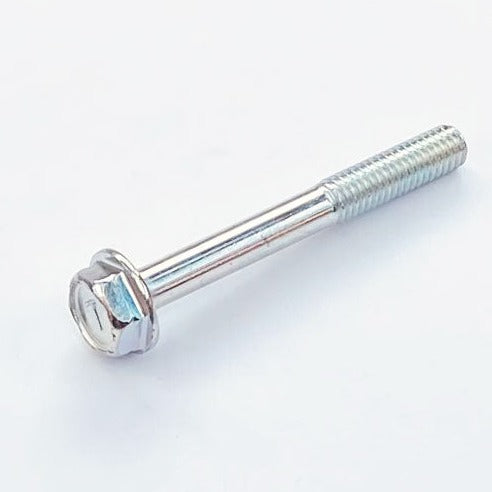 130G0655 M6x55 Mark 7 Flanged Hex Bolt Trivalent White