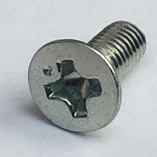 221B0516A M5x16 Phil Countersunk Flat M/C, Trivalent White Cr-3 JIS