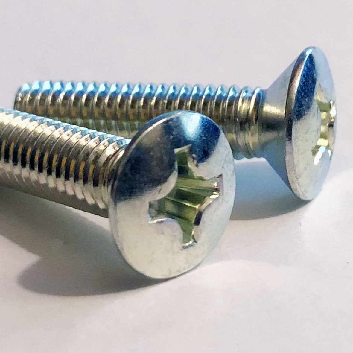 222B0616 M6x16 Round Oval Countersunk Head Trivalent White Cr-3 JIS