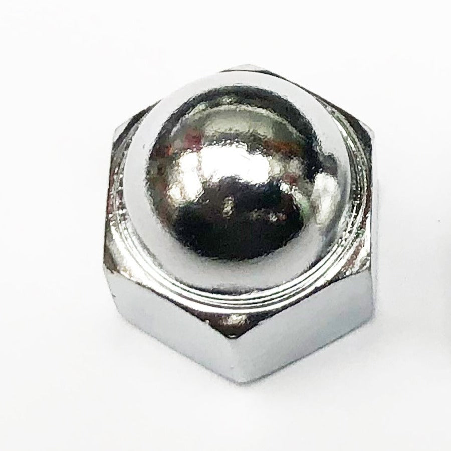92020-014 M12-1.25 Fine Pitch Dome Nut Chrome Plated JIS