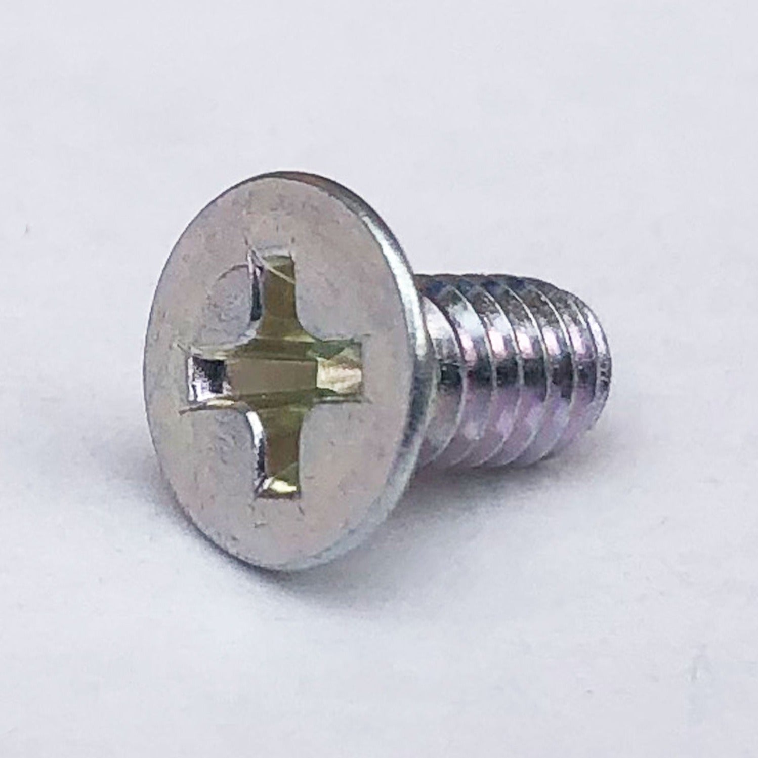 M4-(0.75) x 8 Phil Flat Head Countersunk Screw Former JIS 0.75 Pitch Trivalent White Cr-3