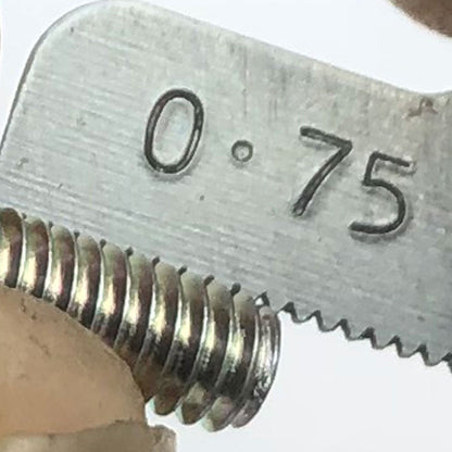 M4-(0.75) Hex Nut Class 1 Former JIS 0.75 Pitch Trivalent White Cr-3 close up