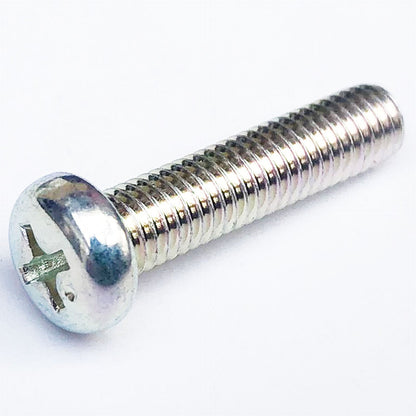 M5 x 20 Phil Pan Trivalent White Cr-3 JIS 220B0520 02112-05208 93500-050200A 98580-05020