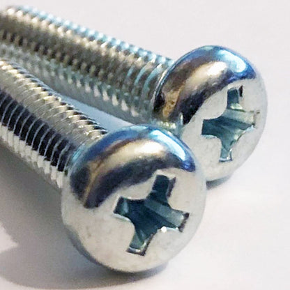 M5x20 M5-(0.9) x 20 Phil Pan Head Screw Former JIS 0.9 Pitch Trivalent White Cr-3