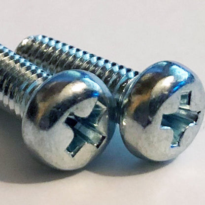 M5x40 M5-(0.9) x 40 Phil Pan Head Screw Former JIS 0.9 Pitch Trivalent White Cr-3